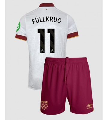 West Ham United Niclas Fullkrug #11 Alternativní dres komplet pro Děti 2024-25 Krátkým Rukávem (+ Krátké kalhoty)